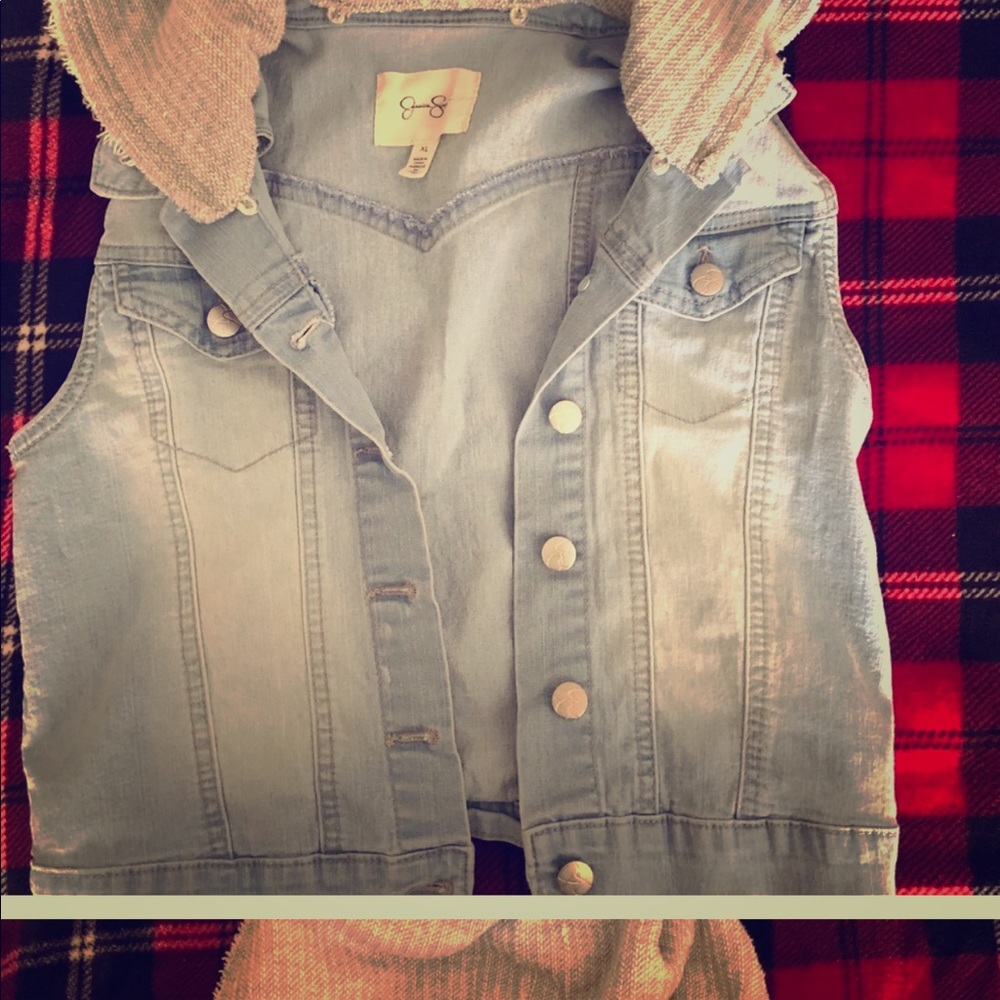 Jessica Simpson denim vest